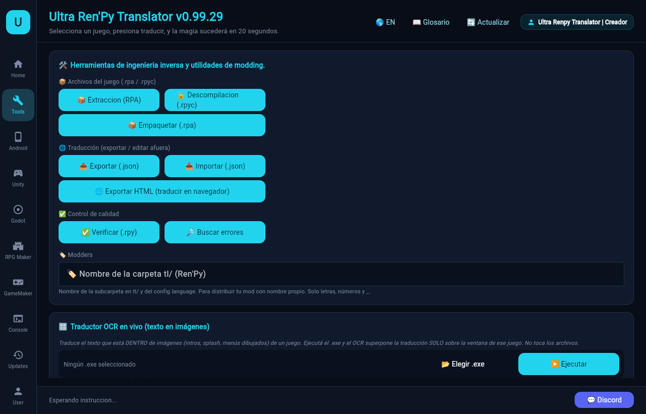 Ultra Translator: herramientas de extracción RPA, descompilado y exportación JSON